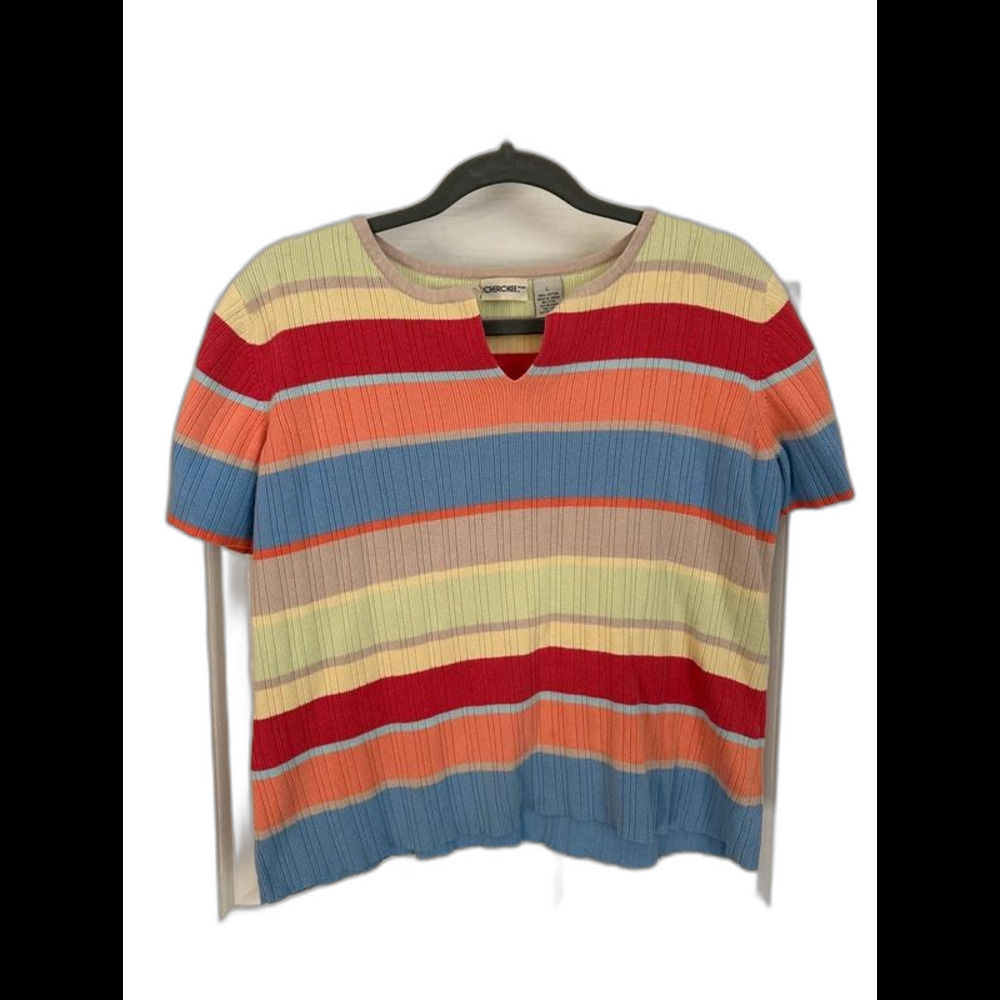 100% Cotton Striped Knit Shirt